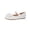 White, variant on MIASHUI Girls Ballerina Flat Shoes Leather Mary Jane Dress Shoes Casual School Shoes,White,10-11 Years