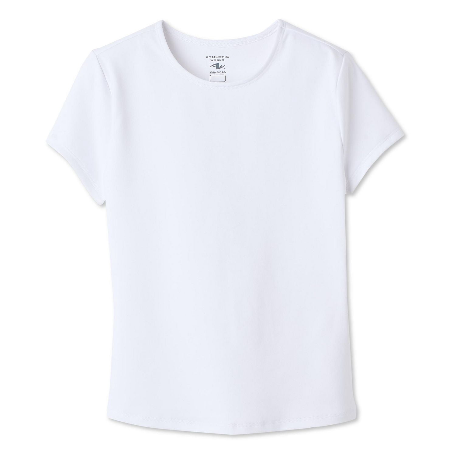 Athletic Works Girls' Crew-Neck Active T-Shirt