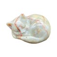 thumbnail image 1 of Natural Quartz Crystal Sleeping Cat Decoration Crystal Cat Sleeping Statue 2 Inch Opal Cat Crystal Statue Statue For Home Meditation, 1 of 9