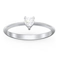thumbnail image 2 of Heart Birthstone Ring - Cubic Zirconia / White Topaz (April), 2 of 6