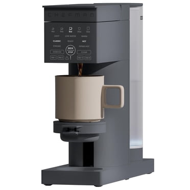 Chefman Caffeinator Single Serve Coffee Maker, Pod & Ground Compatible, 45 oz. Reservoir – Black, New