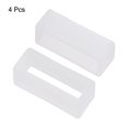 thumbnail image 3 of Unique Bargains Watch Band Strap Loops Silicone for 19mm Width Watch Band, Transparent 4 Pack, 3 of 5