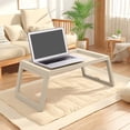 thumbnail image 1 of Plastic Folding Table for Bed and Sofa Use, Portable Laptop Desk with Foldable Legs, Ideal for Studying, Working, and Eating, Multi-Functional and Space-Saving, 1 of 9