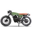 thumbnail image 2 of EMMO NOMADO Cafe Racer Electric Motorcycle - 72V20Ah Removable SLA Battery - 40-50km Range - QS Torque Motor - Champagne Silver, 2 of 11