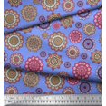thumbnail image 3 of Soimoi Tissu Satin Modal Mandala Kaléidoscope Imprimé 1 Yard 42 Pouces de Large, 3 of 3
