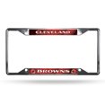 thumbnail image 1 of Cleveland Browns Cadre de Plaque d'Immatriculation Chrome EZ View, 1 of 1