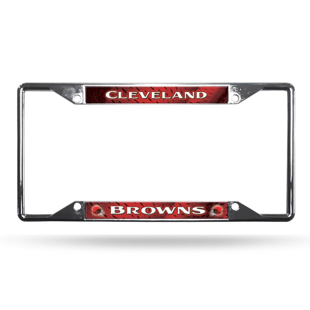 Cleveland Browns Cadre de Plaque d'Immatriculation Chrome EZ View