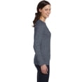 thumbnail image 4 of Bella Canvas Womens Jersey Long Sleeve Tee, S, Deep Heather, 4 of 4