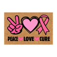 thumbnail image 1 of Tapis d'Entrée de Sensibilisation au Cancer avec Ruban Non - Intérieur Extérieur Tapis Personnalisable, 1 of 7