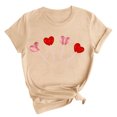 thumbnail image 2 of Meichang T-Shirts de la Saint-Valentin pour Femmes, T-Shirts Graphiques Cœur d'Amour Doux, Manches Courtes, Col Rond Décontracté, Coupe Ample, Cadeaux de la Saint-Valentin pour Femmes, 2 of 6