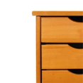 thumbnail image 4 of Pemberly Row Modern Solid Wood 6-Drawers Roll Utility Cart in Med Pine, 4 of 9