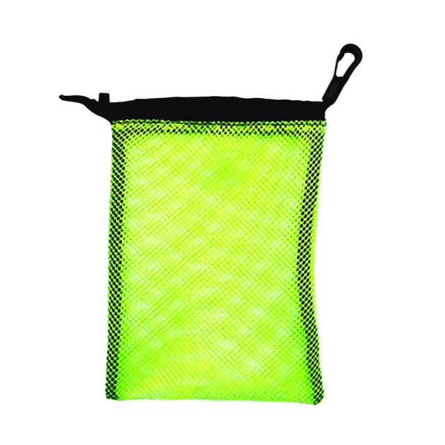 mmirethe Dive Swimming Drawstring Mesh Bag Storage Snorkel Diving for Gear Yellow 9 Inch x 6.5 Inch 5Set