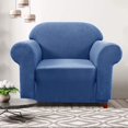 thumbnail image 2 of CHOK 2024 1-Piece Checks Stretch Sofa Cover Slipcover Couch Cover  Chair  Light Gray, 2 of 6