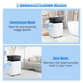 thumbnail image 4 of Costway 90 Pint Dehumidifier for Basement with Continuous & Auto Mode Large Water Tank, 4 of 10