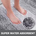 thumbnail image 2 of BaiTrend Gray Bathroom Rugs Mat, Large Bath Rug for Bathroom Floor Non-Slip, Super Elastic Soft Easier to Dry Bath Shower Mat Runner, Machine Washable Bath Mat, 20" x 30", 2 of 6