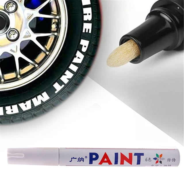 Oil Based Paint Pen Car Tyre Tire Metal Marker Tire Paint Pen Marker Lettering Ink For Car Vehicle Motorcycle Tyre 10ml