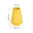 thumbnail image 2 of Unique Bargains Butée d'Extrémité en Cloche, Lot de 50 Verrou de Corde pour Sac à Cordon, Jaune, 2 of 5