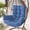 Blue BU, variant on Iumwxz Thickened Basket Cushion Swing Chair Soft Large Hanging Sofa Home Outdoor Cradle Non Slip Washable Padded Back Support 1 Piece Black