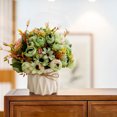 thumbnail image 1 of Boovnll Simulation Flower Set Ceramic Vase Rose Simulation Plant Pot Home Decoration Fake Flower Pot Fake Flowers Artificial Flowers, 1 of 6