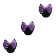 thumbnail image 3 of VONKY Easy To Wear Bow Work Hair Clips For Effortless Hairstyling On Go Wide Two-Bows-purple 3Set, 3 of 6