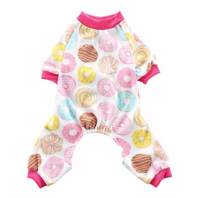 Chien de Compagnie Chat Coton Chiot Pyjama Petite Combinaison Chaud Intérieur Costume Vêtements