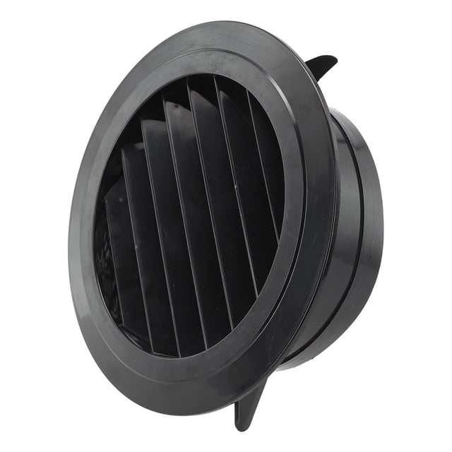 Black Abs Round Ventilation Hose Diffuser Grille Cover Wall Ceiling Mounting 150Mm