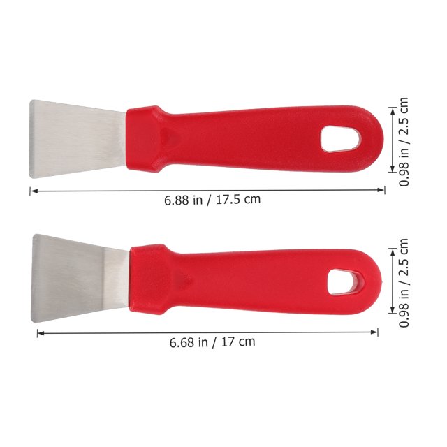 4PCS en Acier Inoxydable PP Portable Pelle à Glace Réfrigérateur Grattoir à Glace pour Bar Maison