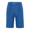 thumbnail image 3 of Plebaso Mens Shorts Summer Beach Shorts with Drawstring Solid Color Lightweight Vacation Pocket Shorts, 3 of 6