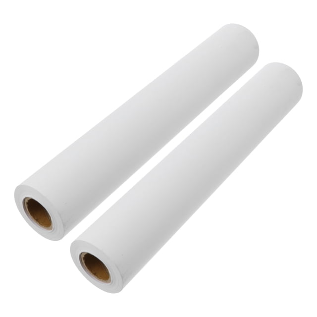 Miangastore 2 Rouleaux de Papier Blanc pour Arts et Artisanat Rouleaux de Papier pour Tableau d'Affichage Inaltérable