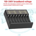 thumbnail image 5 of Chargeur Rapide à 8 Fentes pour Piles Li-Ion Rechargeables RCR123A (Compatible avec 16340, 16350, 16360), 5 of 5