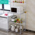 thumbnail image 3 of Versatile 4 Tier Bakers Rack Microwave Stand Kitchen Oven Adjustable Black, 3 of 8