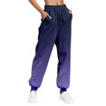 thumbnail image 1 of Womens Gradient Sweatpants Casual Loose Trousers With Pockets High Waist Pants, 1 of 3