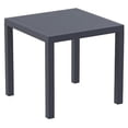thumbnail image 1 of Siesta ISP164-DGR Table à Manger Carré en Résine Ares de 31 Po Gris Foncé, 1 of 5
