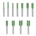 thumbnail image 1 of 11PCS 6mm Shank Router Bits Tungsten Steel Alloy Single Double Flute Straight Bit for Trimming Carving, 1 of 14