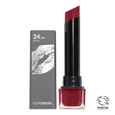 COVERGIRL Exhibitionist Ultra Matte Lipstick, No Cracking, No flaking, Increases Lip Moisture by up to 40%, Lasts up to 24h, 100% Cruelty-Free