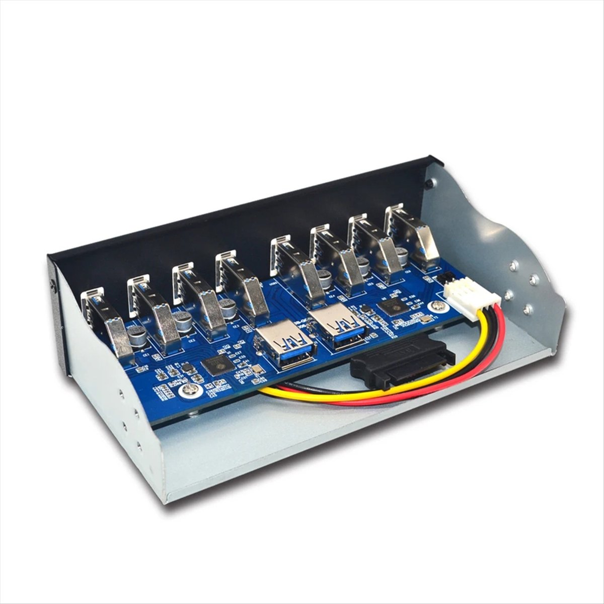 8 Port USB Hub USB3 5.25 USB 3.0 Front Panel Splitters USB 3.0 Hub for PC USB-HUB USB3.0 HUB Splitter Hubs for Computer