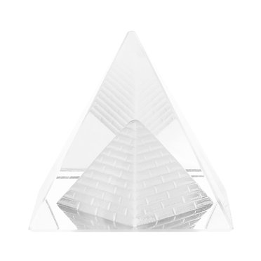 Figurines de Sculpture sur Pierre en Quartz Pyramide Cristal Décoration Maison Article d'Ameublement
