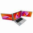 thumbnail image 2 of Pc 15.4 inch Portable Triple-screen Monitor Laptop Expansion Screen 1920x1080 Resolution Easy Installation for 15.6-17.3 inch Laptop, 2 of 6