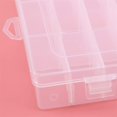 thumbnail image 3 of Compartment Crafts Storage Box Bead Organiser Case Clear Adjustable Jewelry Bead Container Case for Jewellery Making,24 Grids, 3 of 5