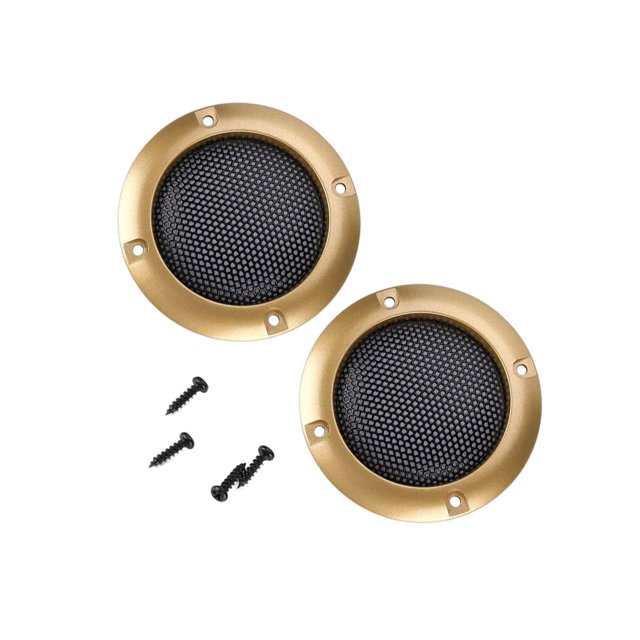 fastboy 2Pcs Speaker Net Cover Car Subwoofer Mesh Enclosure Dustproof Portable Protective Grille Circle Speakers Accessories