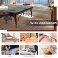 thumbnail image 4 of Gymax Table de Massage Pliable Portable, Hauteur Réglable, Lit de Spa, Berceau pour le Visage en Bois de Hêtre, 4 of 10