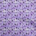 thumbnail image 1 of oneOone Georgette Viscose Purple Fabric Travel Sewing Craft Projects Fabric Prints By Yard 42 Inch Wide, 1 of 5