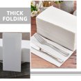 thumbnail image 4 of OULII Guest Towels Disposable Bathroom Thick Folded Design White Paper 100pcs, 4 of 7