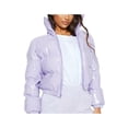 thumbnail image 2 of Gupgi Women Long Sleeve Stand Collar Metallic Quilted Puffer Jackets, 2 of 5