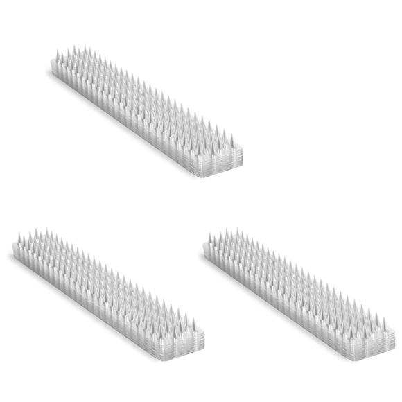 30X Spikes Repeller Cat Plastic Bird Repellent Anti Pigeon Anti-Bird Squirrel Garden Fences Control Transparent Spikes,30 x Spikes Repeller,Transparent