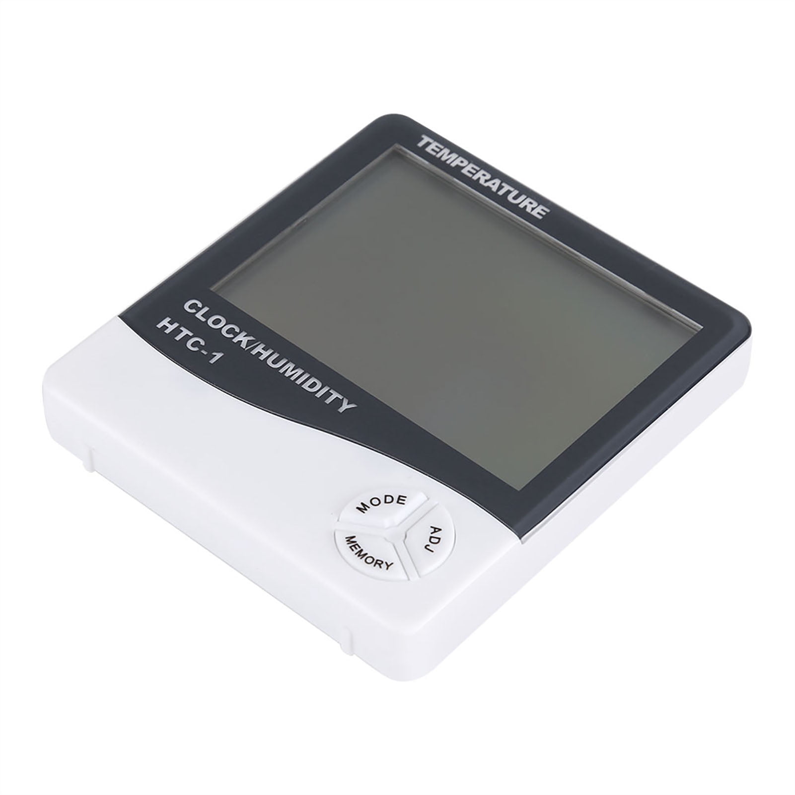 Nikou Thermomètre numérique LCD - Thermomètre intérieur Hygromètre de température et d'humidité avec réveil, Grand indicateur de jauge pour écran LCD, pour la Cuisine de Bureau à Domicile