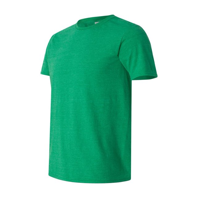 Gildan - Softstyle T-Shirt - 64000 - Heather Irish Green - Size: L