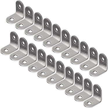20 Pcs Équerres d'Angle 25mm x 25mm en Acier Inoxydable Joints à 90 Degrés Équerre d'Angle Droite Équerres d'Angle en L Fixation pour Meubles en Bois