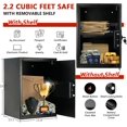 thumbnail image 3 of Voncabay Steel Money Safe Box for Home with Fireproof Money Bag for Cash Safe, 2.2 Cubic Feet Security Safe Box for Money Safe with Keys, Lock Box Fireproof Safe with Keypad Lock, 3 of 6