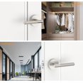 thumbnail image 2 of Poignées de Porte Mates Intérieures Moletées Intimité Poignées de Porte Levier de Porte Robuste pour Chambre Ou Salle de Bain Réversible Sans Clé pour Portes Gauche Droite AM, 2 of 6